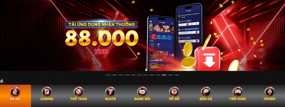 Tải app và nhận ngay 88k vào tài khoản cá cược